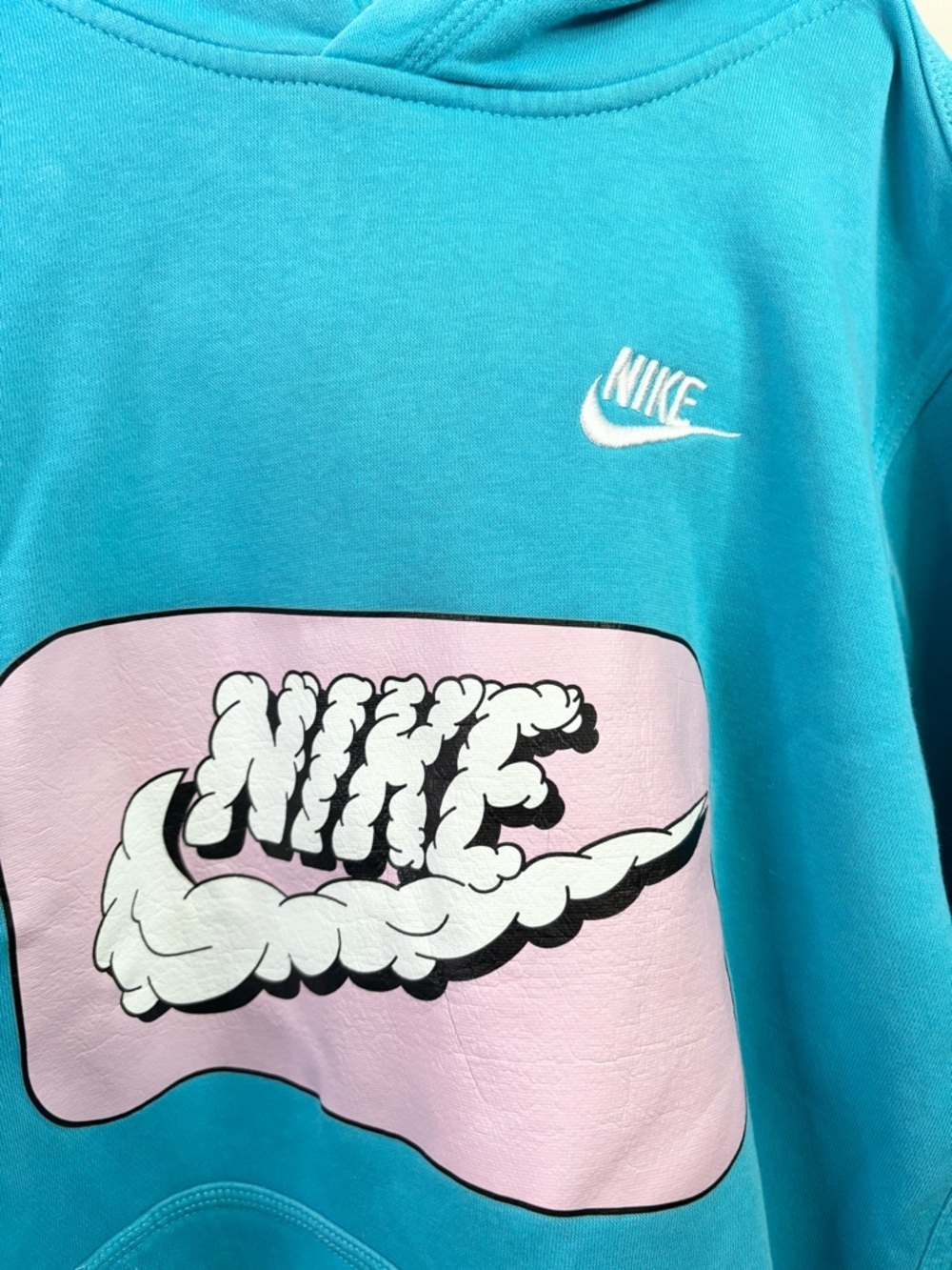 Nike blue pullover hoodie sweatshirt logo graphic size XL youth unisex - Picture 4 of 7